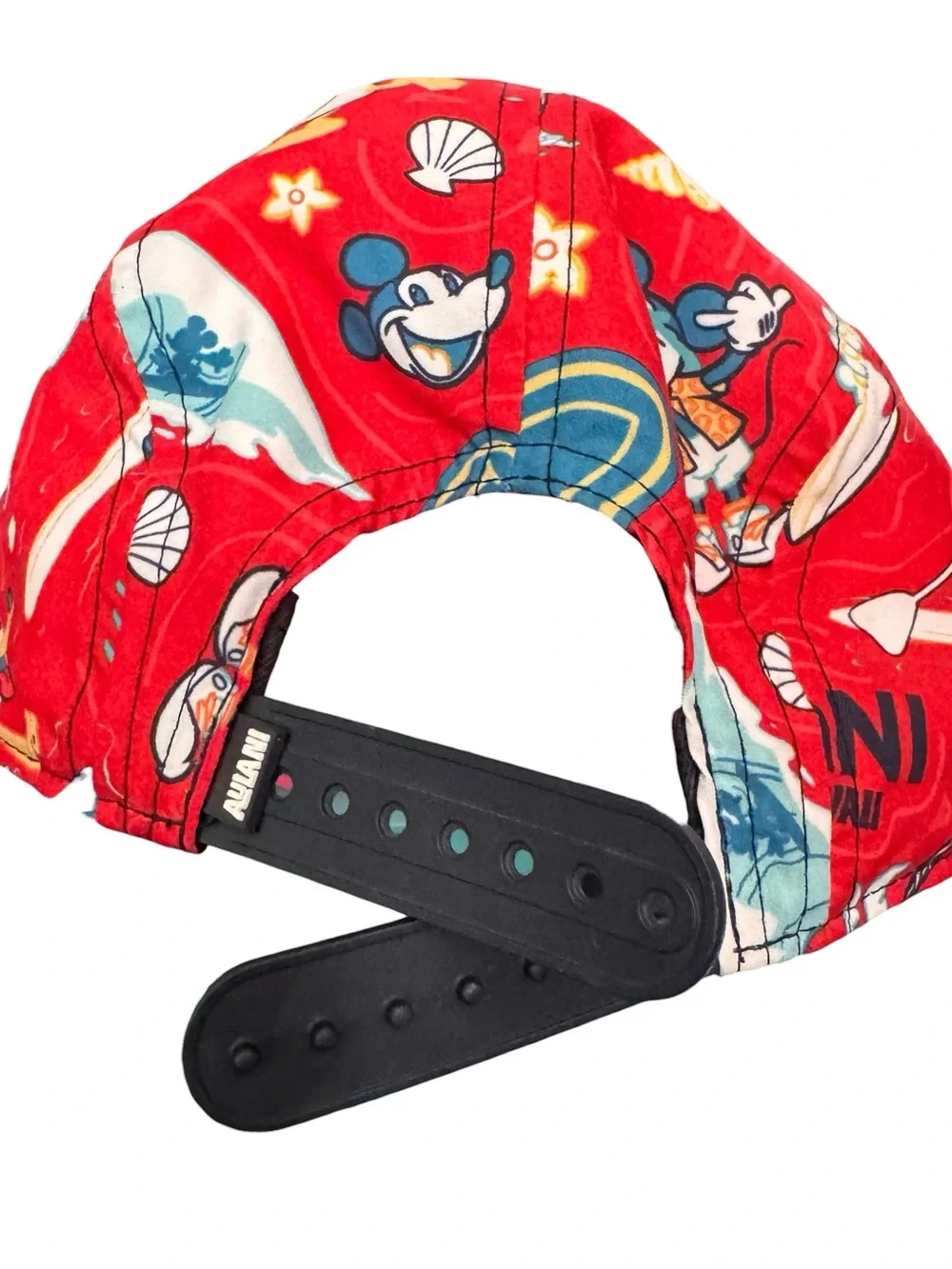 Aulani Disney Resort logo Snapback Hat Mickey & Friends Hawaiian All Over Print